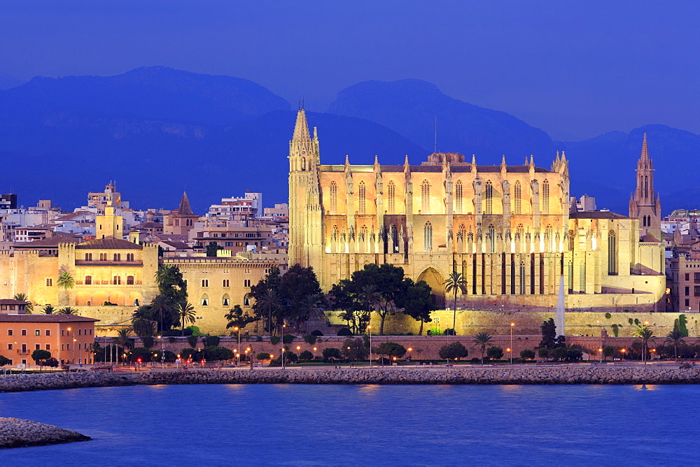 Cathedral, Palma De Mallorca, Majorca, Balearic Islands, Spain, Mediterranean, Europe