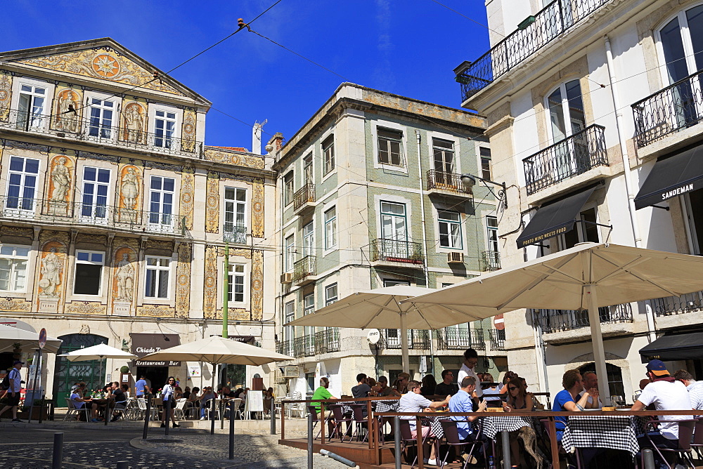 Largo Trindade, Lisbon, Portugal, Europe