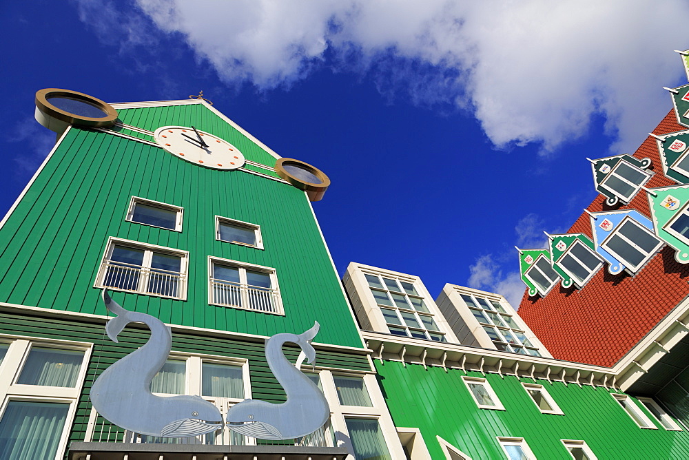 Railway Station and Town Hall, Zaandam, Holland, Netherlands, Europe