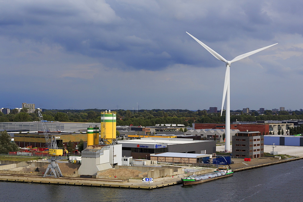 Wind Turbine, North Sea Canal, Amsterdam, Netherlands, Europe