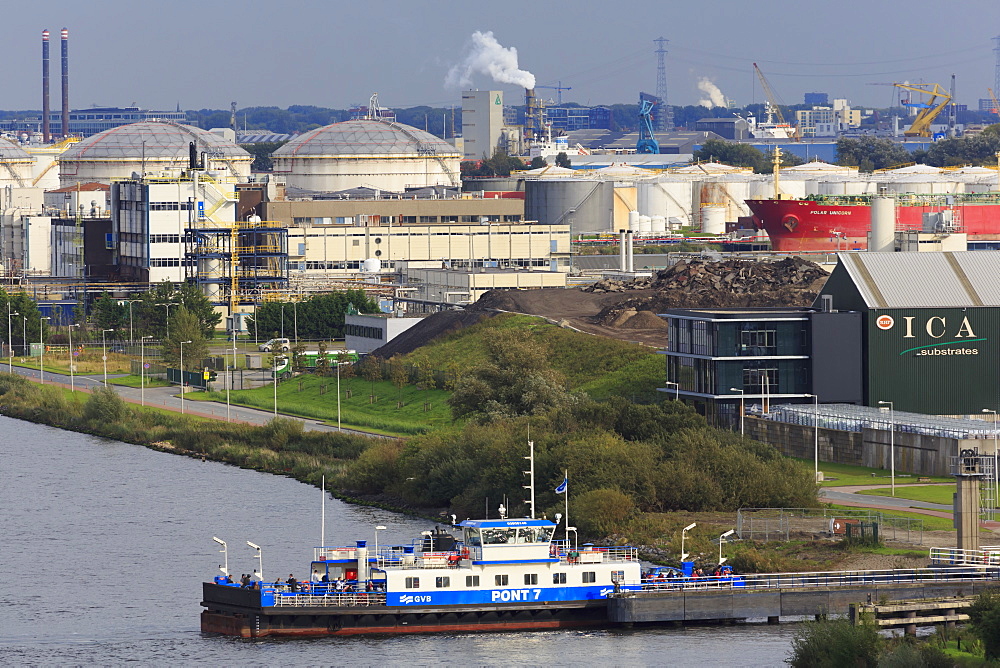 Zaandam Ferry, North Sea Canal, Amsterdam, Netherlands, Europe