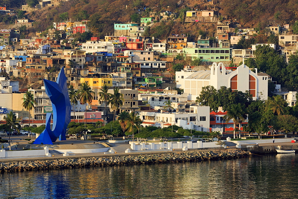 Sailfish Monument, Manzanillo City, Colima State, Mexico, North America