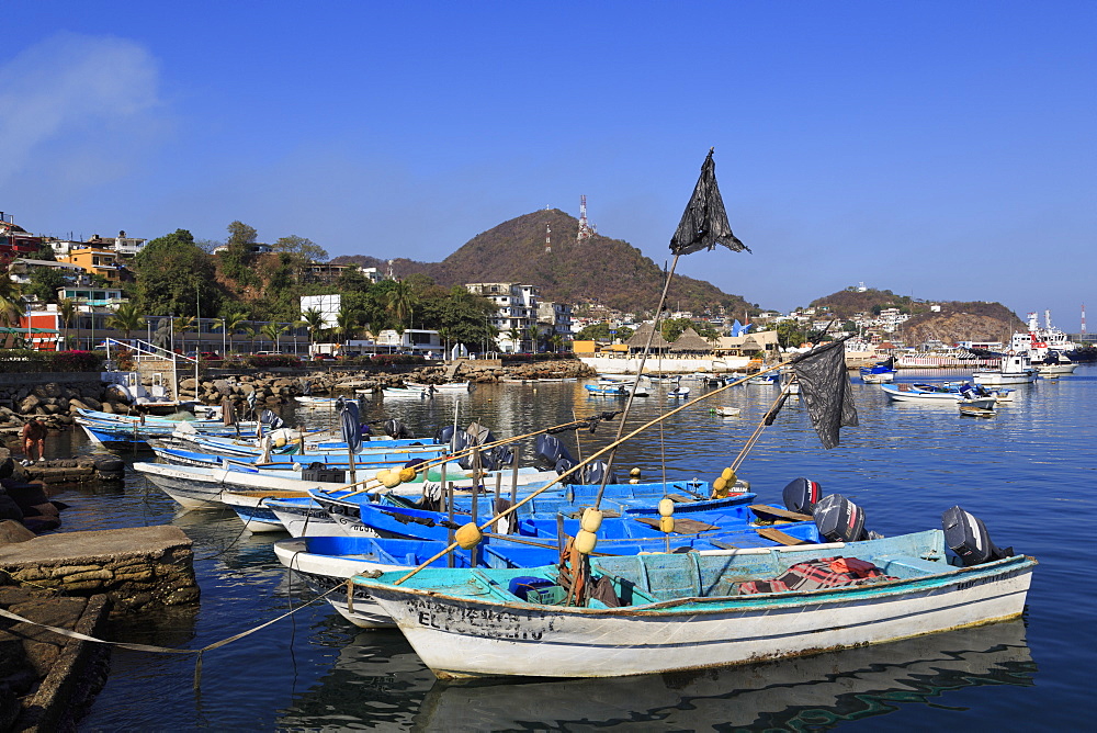 Fishing boats, Manzanillo City, Colima State, Mexico, North America