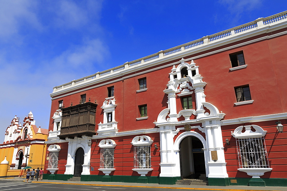 Architecture, Plaza de Armas, Trujillo, Peru, South America