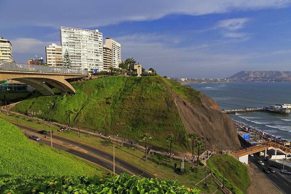 Villena Bridge, Mira Flores District, Lima, Peru, South America