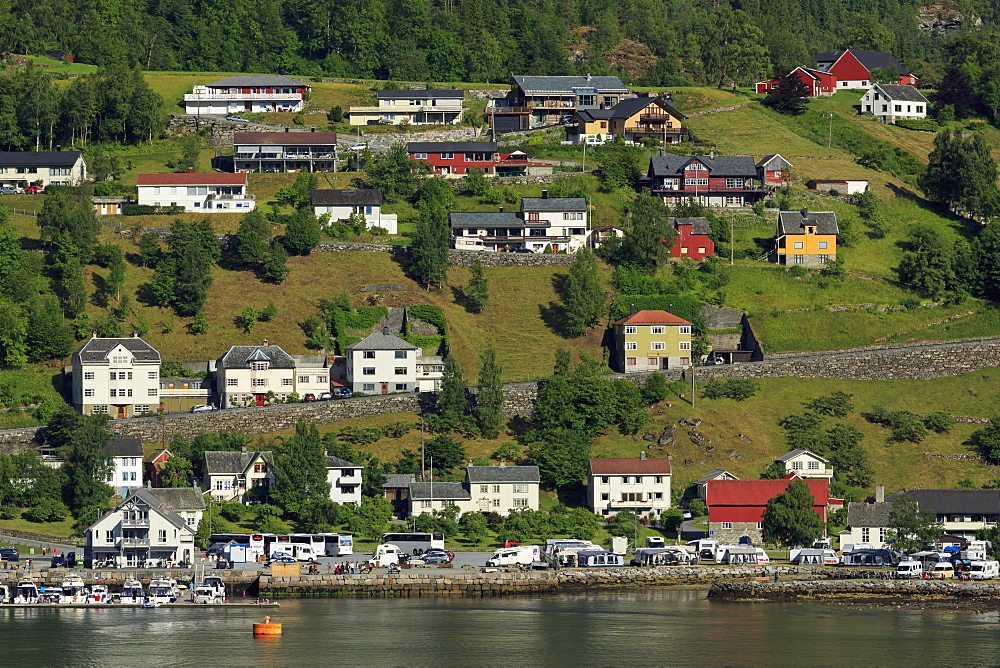 Geiranger Village, More og Romsdal County, Norway, Scandinavia, Europe