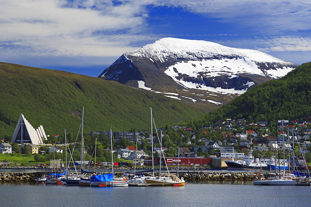 Arctic Cathedral, Tromso City, Tromsoya Island, Troms County, Norway, Scandinavia, Europe