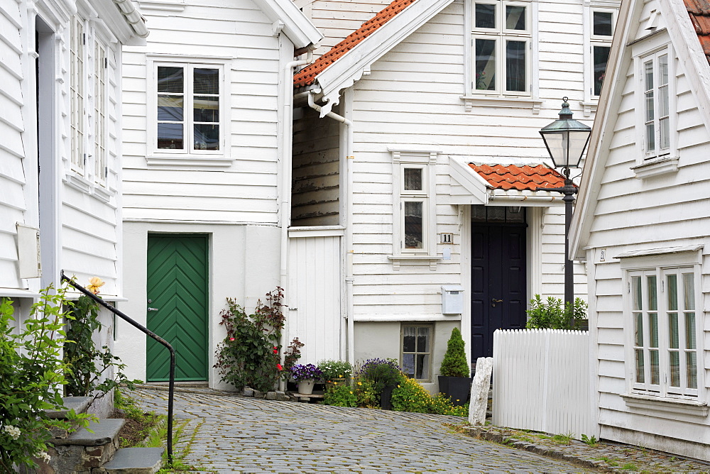 Gamle (Old Town) District, Stavanger City, Rogaland County, Norway, Scandinavia, Europe