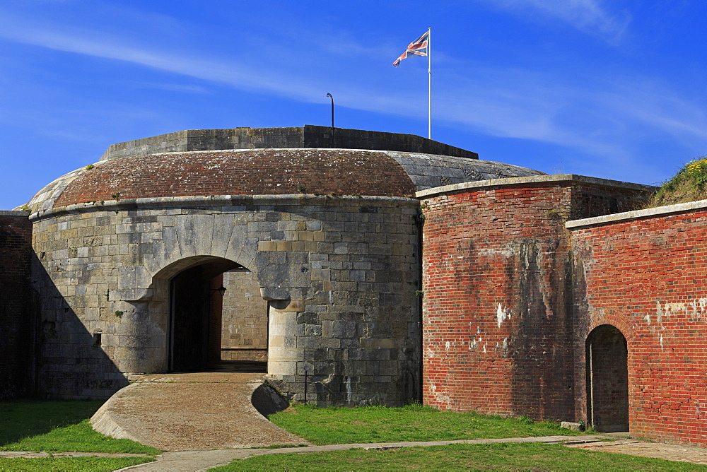 Gun Tower in Hurst Castle, Keyhaven, Hampshire, England, United Kingdom, Europe