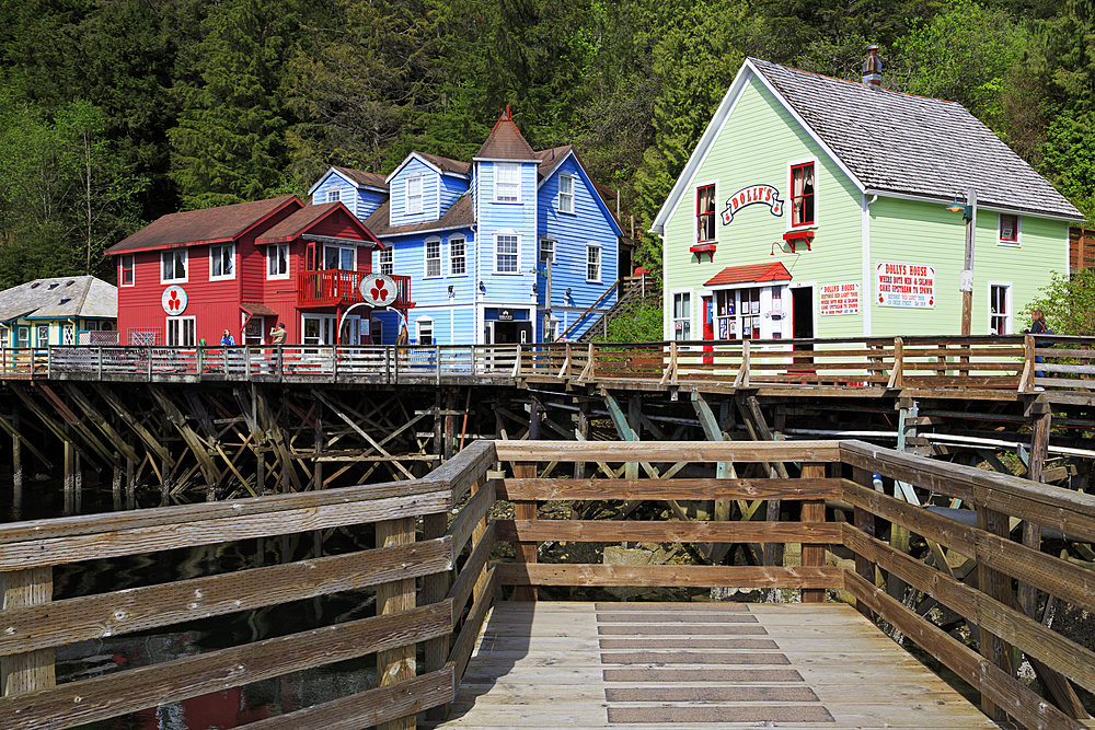 Historic Creek Street, Ketchikan, Alaska, United States of America, North America