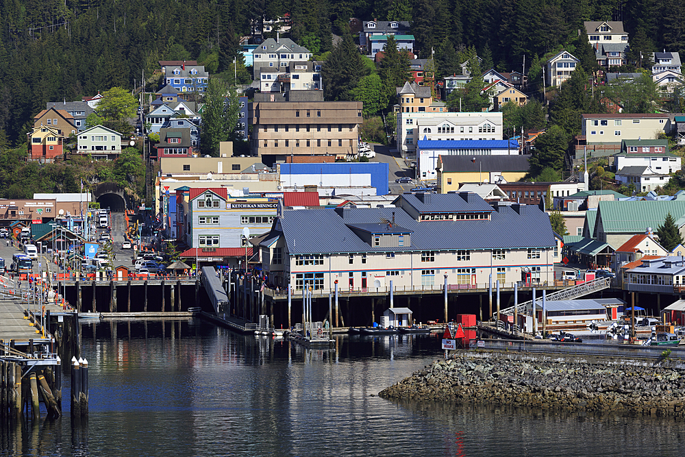 Thomas Basin boat harbor, Ketchikan, Alaska, United States of America, North America