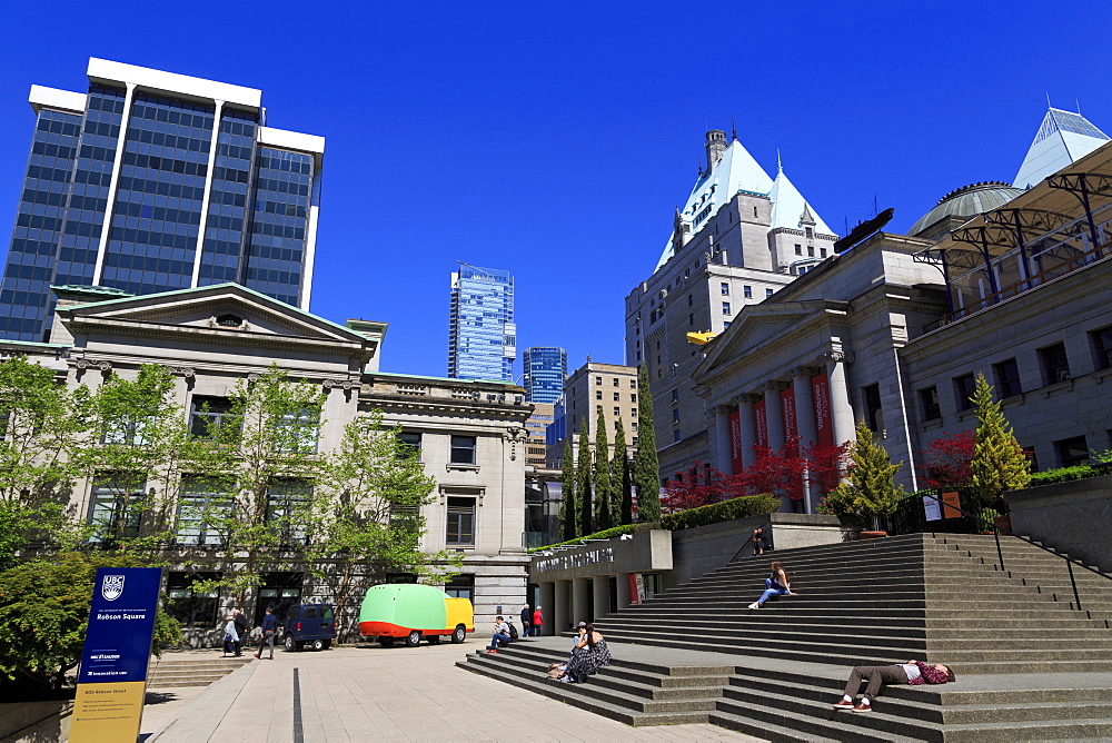 Art Gallery, Robson Square, Vancouver City, British Columbia, Canada, North America