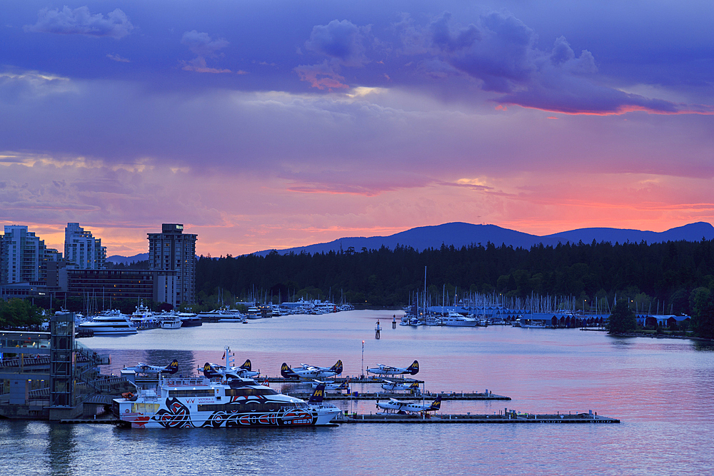 Coal Harbour, Vancouver City, British Columbia, Canada, North America