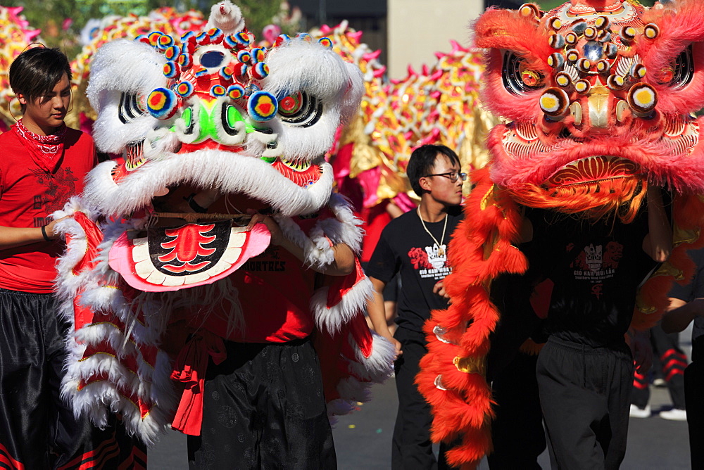 Golden Dragon Parade, Chinatown, Los Angeles, California, United States of America, North America