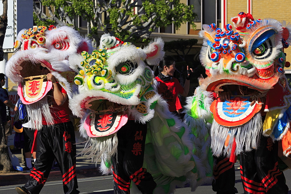 Golden Dragon Parade, Chinatown, Los Angeles, California, United States of America, North America