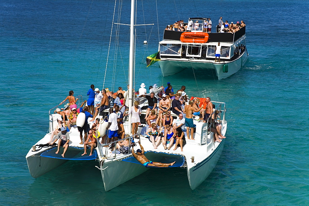 Boats in Montego Bay, Jamaica, West Indies, Caribbean, Central America