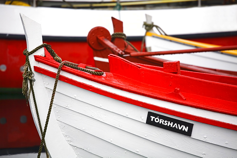 Small boat harbor, Port of Torshavn, Faroe Islands (Faeroes), Kingdom of Denmark, Europe