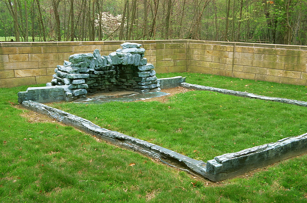 Cabin Site Memorial, Lincoln Boyhood National Memorial, Indiana, United States of America, North America