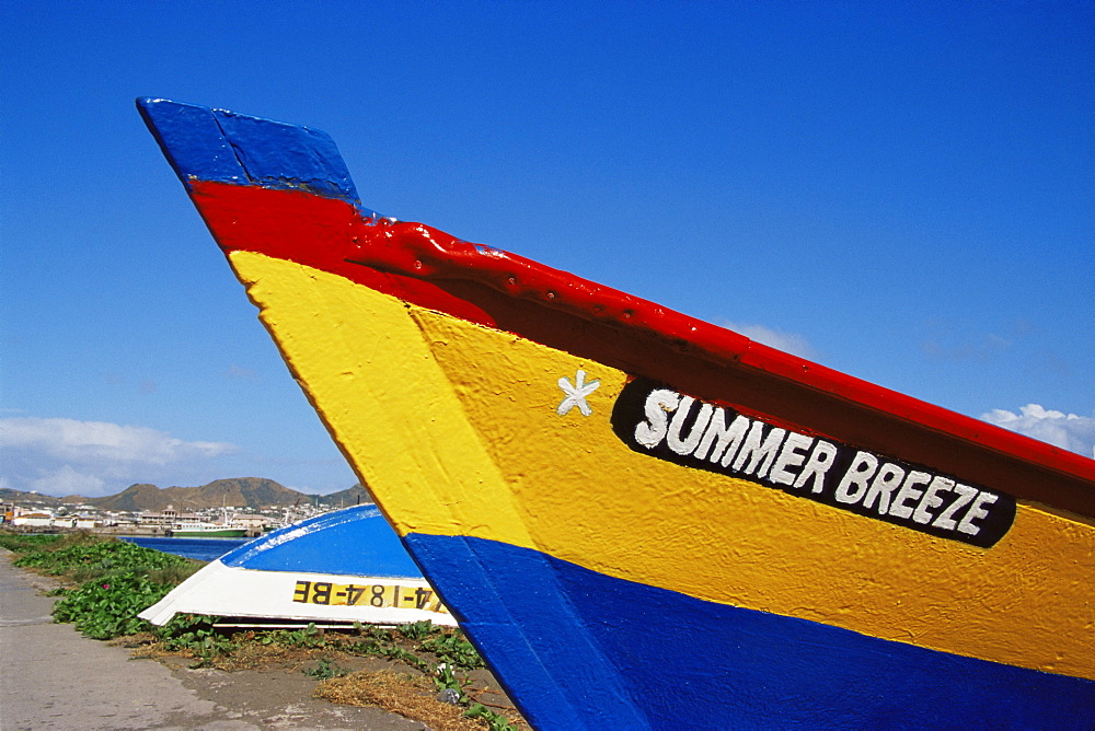 Fishing boat, Basseterre, St. Kitts, Leeward Islands, West Indies, Caribbean, Central America