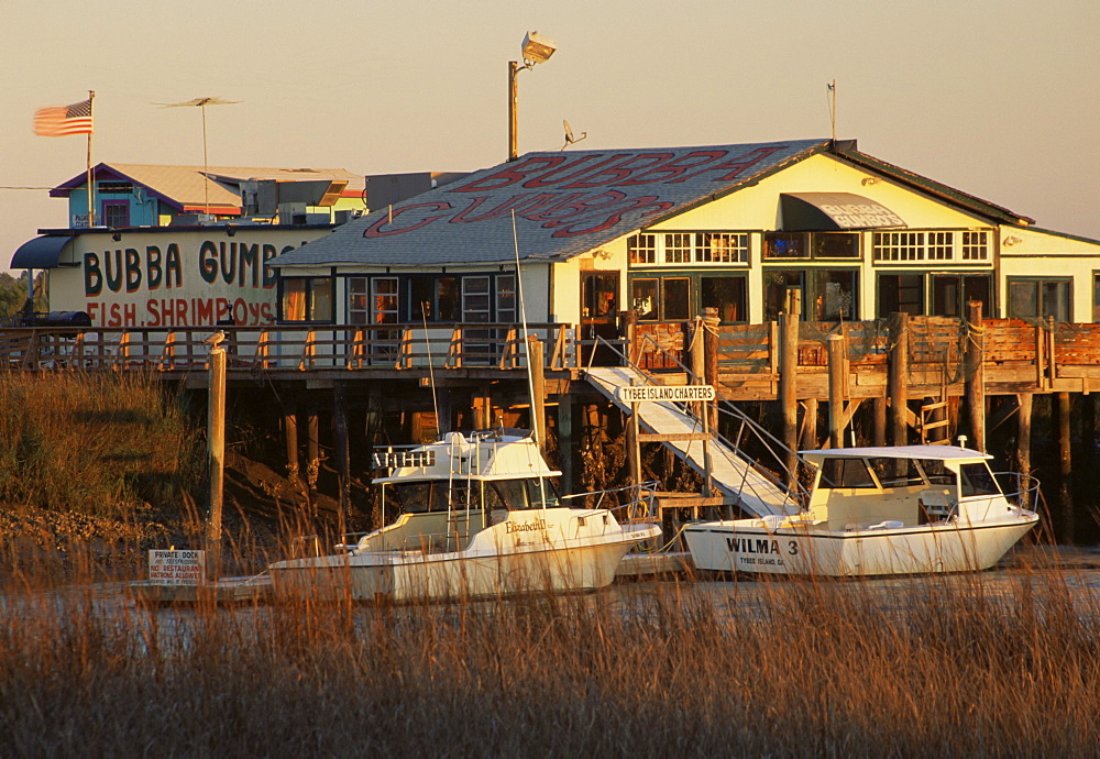 Fishing boats, Lazaretto Creek, Tybee Island, Savannah, Georgia, United States of America, North America