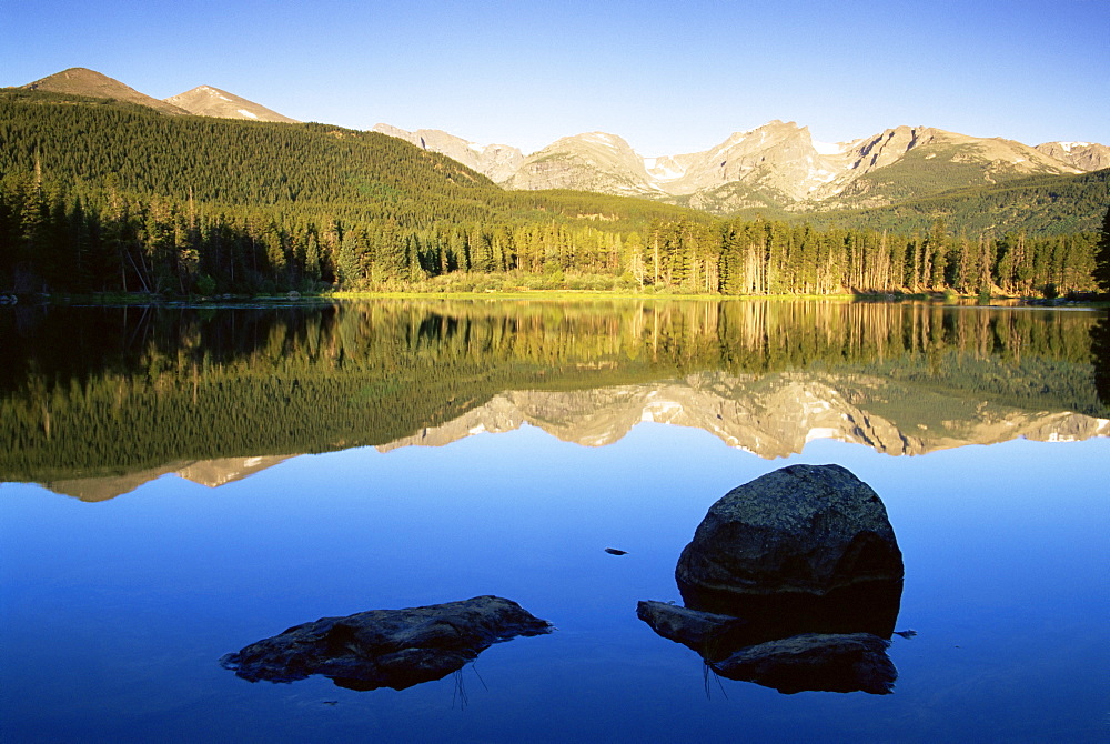 Sprague Lake, Rocky Mountain National Park, Colorado, United States of America, North America