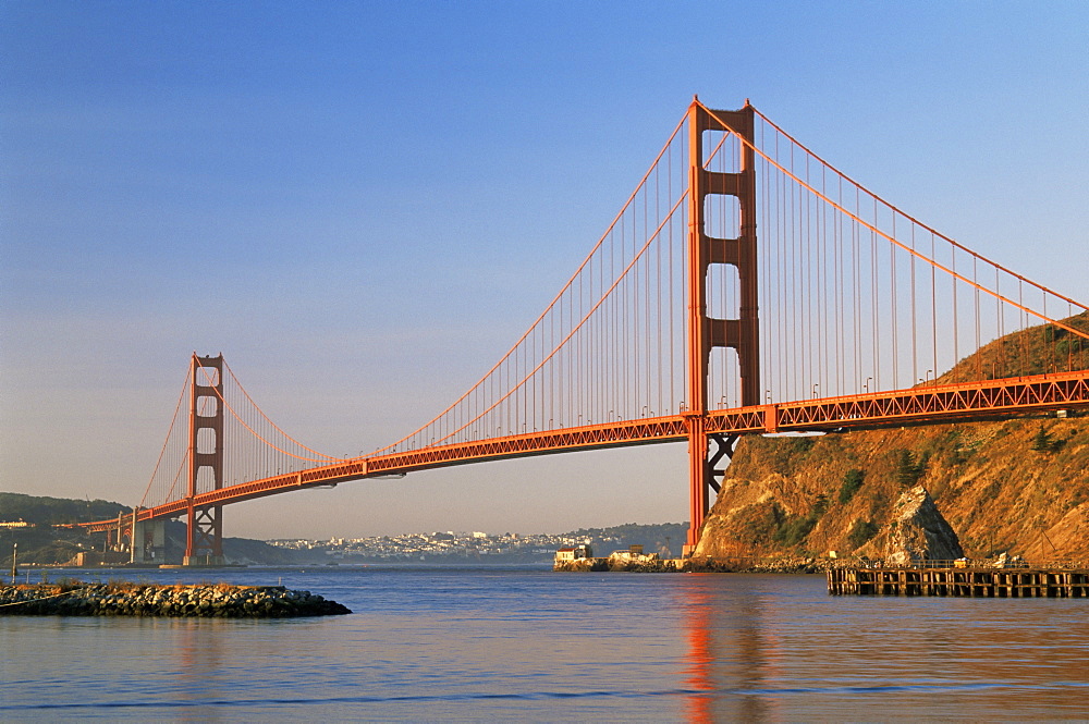 Golden Gate Bridge from Fort Baker, Golden Gate National Recreation Area, San Francisco, California, United States of America, North America