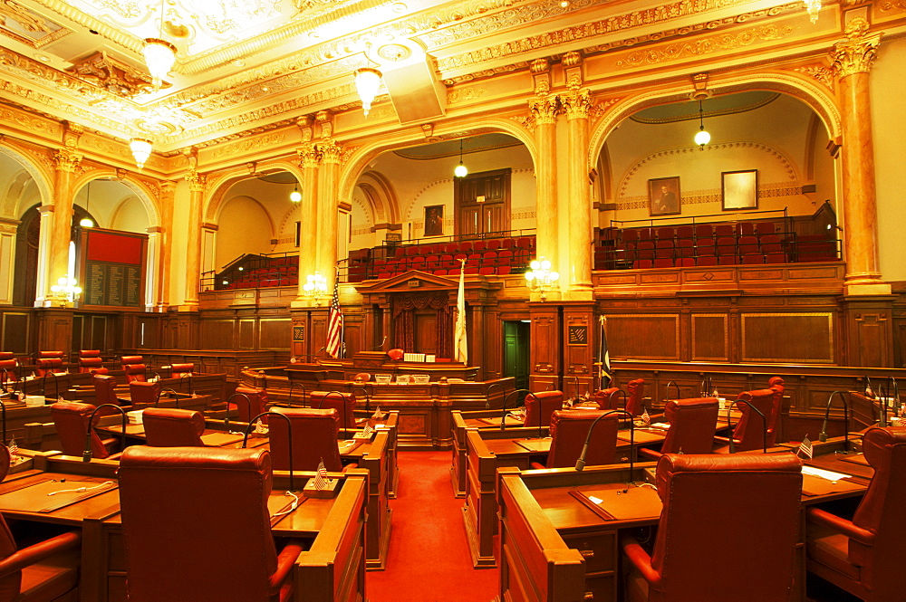 Senate, State Capitol Building, Springfield, Illinois, United States of America, North America