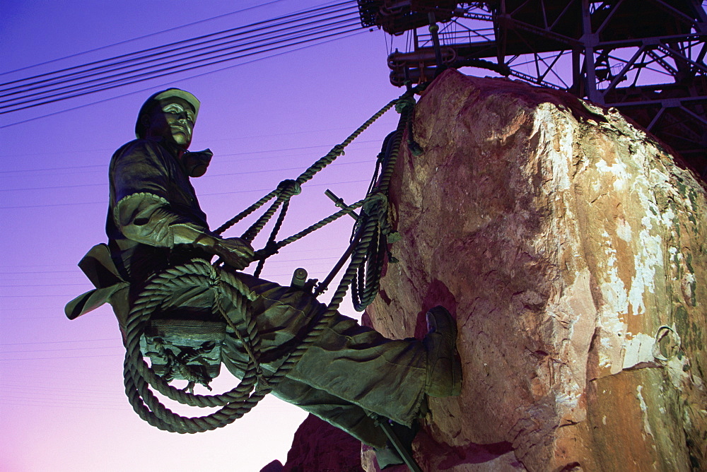 High Scaler sculpture, Hoover Dam, Nevada, United States of America, North America