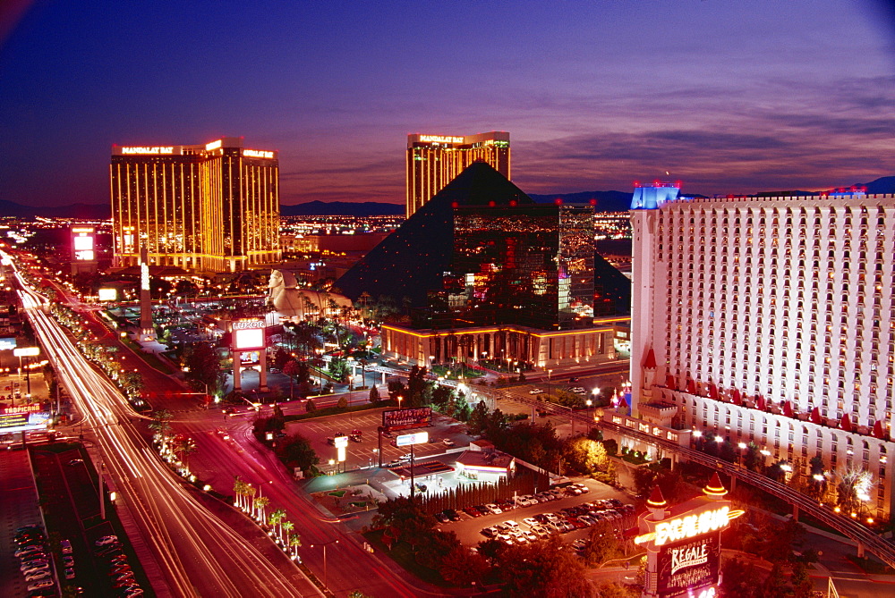 Mandalay Towers and Luxor Casino, Las Vegas, Nevada, United States of America, North America