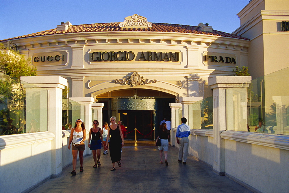 Entrance to shops, Bellagio Hotel, Las Vegas, Nevada, United States of America, North America