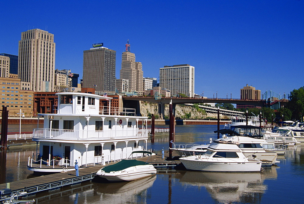 Harriet Island Marina, St. Paul, Minnesota, United States of America, North America