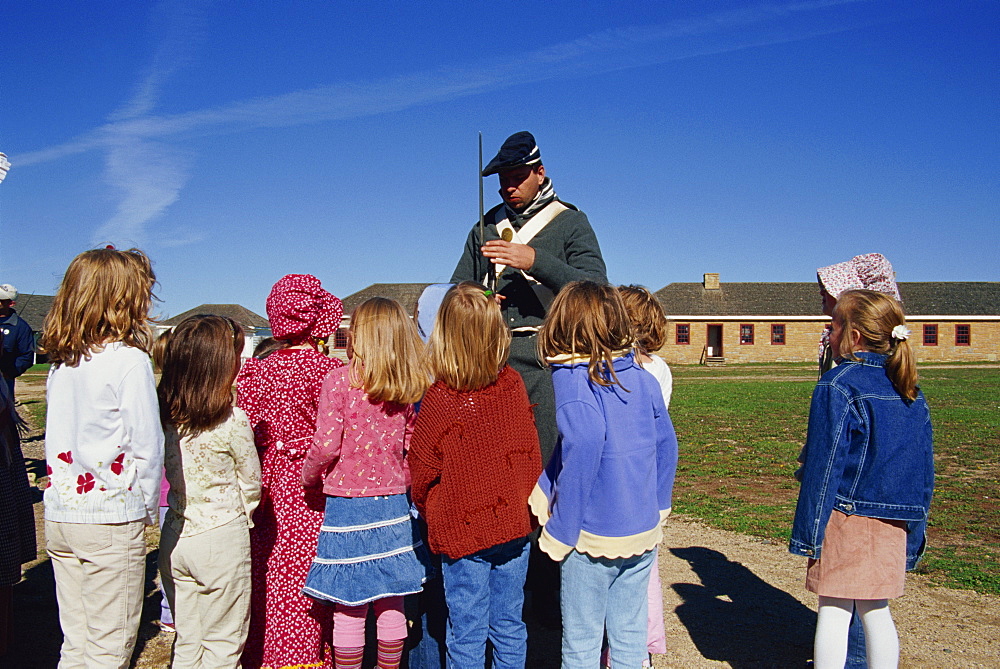 Children at Fort Snelling State Historic Park, St. Paul, Minnesota, United States of America, North America