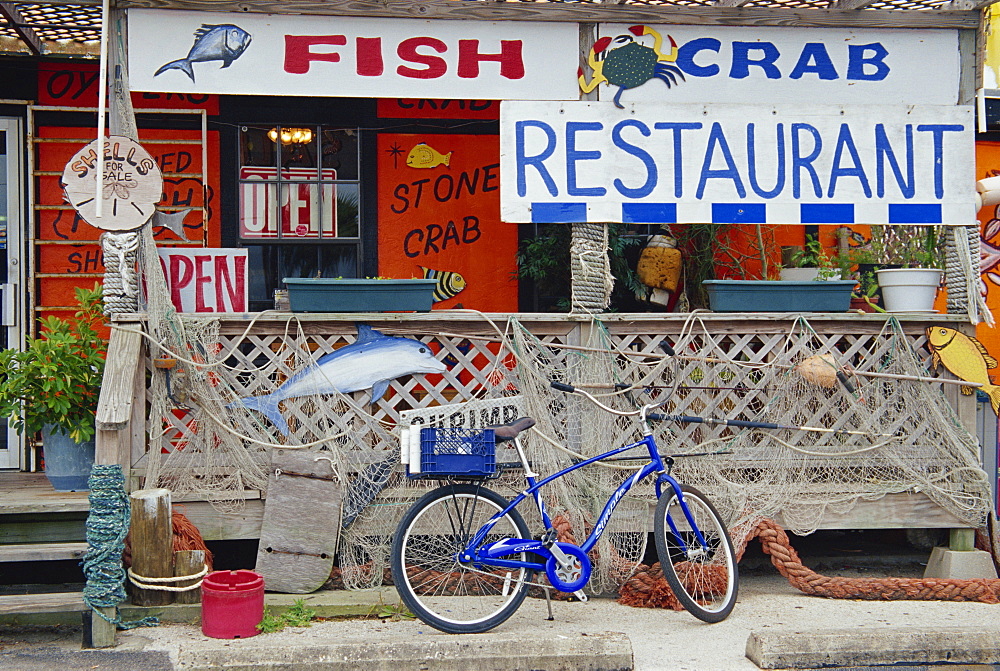 Fish restaurant, Port Aransas, Corpus Christi Bay, Texas, United States of America, North America