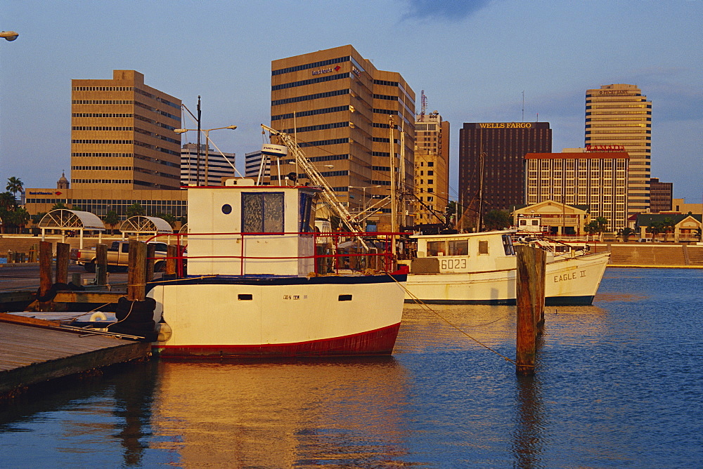 Boats, Corpus Christi waterfront, Texas, United States of America, North America