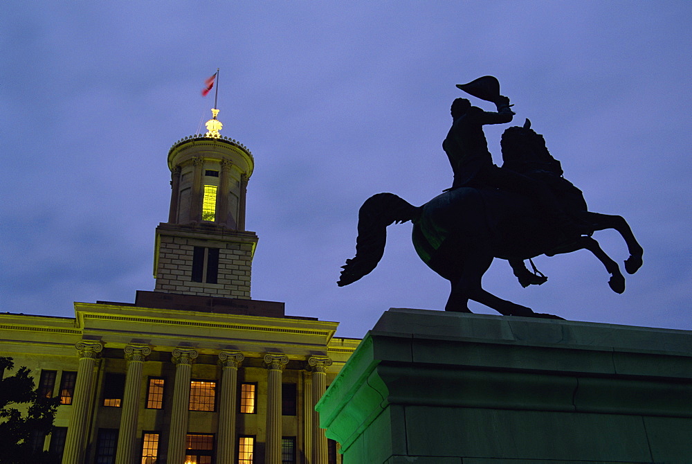 Andrew Jackson statue, State Capitol Building, Nashville, Tennessee, United States of America, North America