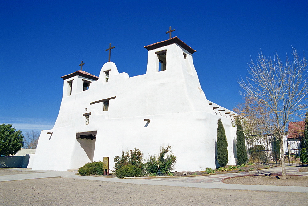 Isleta Pueblo Mission church, Albuquerque area, New Mexico, United States of America, North America