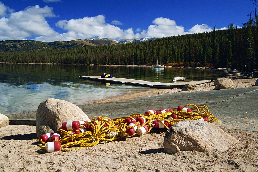 Redfish Lake, Sawtooth Mountain Range, southern Idaho, United States of America, North America