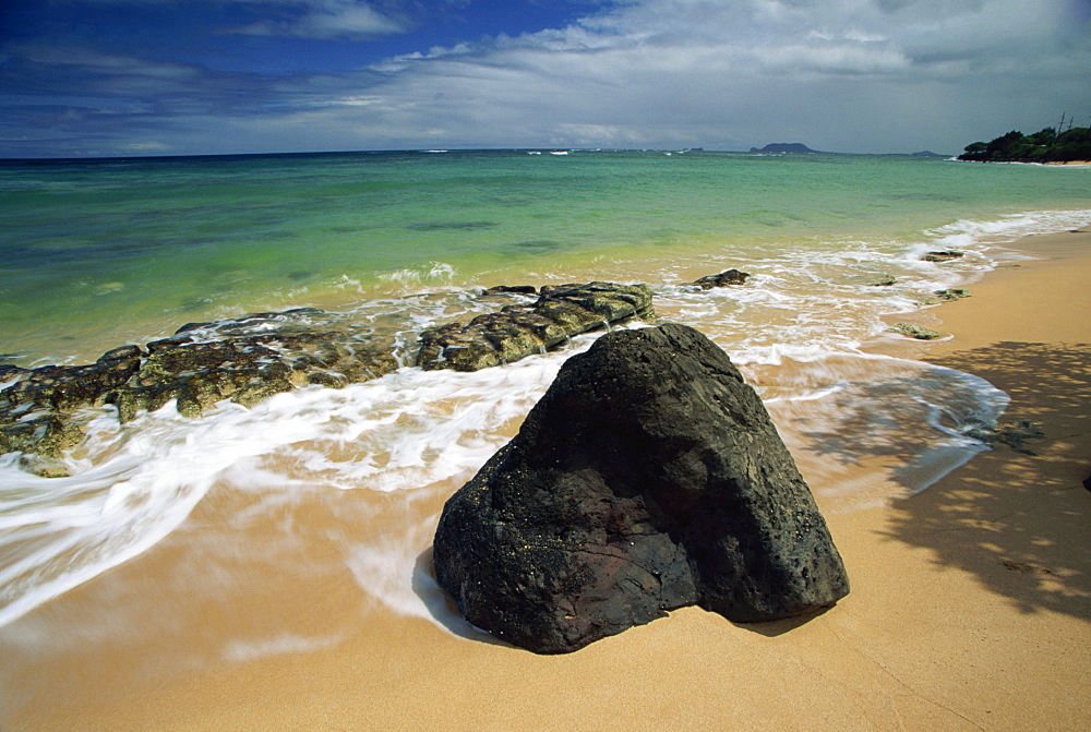 Kanenelu Beach, Windward Shore, Oahu island, Hawaii, United States of America, Pacific, North America