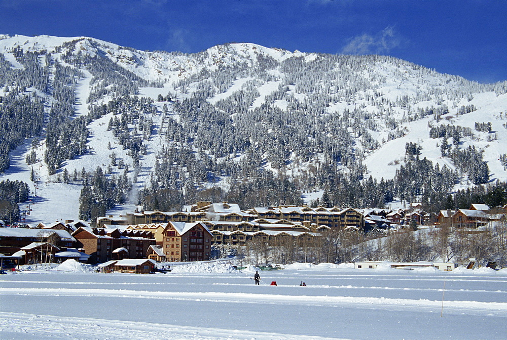 Teton Village Ski Resort, Jackson Hole, Grand Teton National Park, Wyoming, United States of America, North America