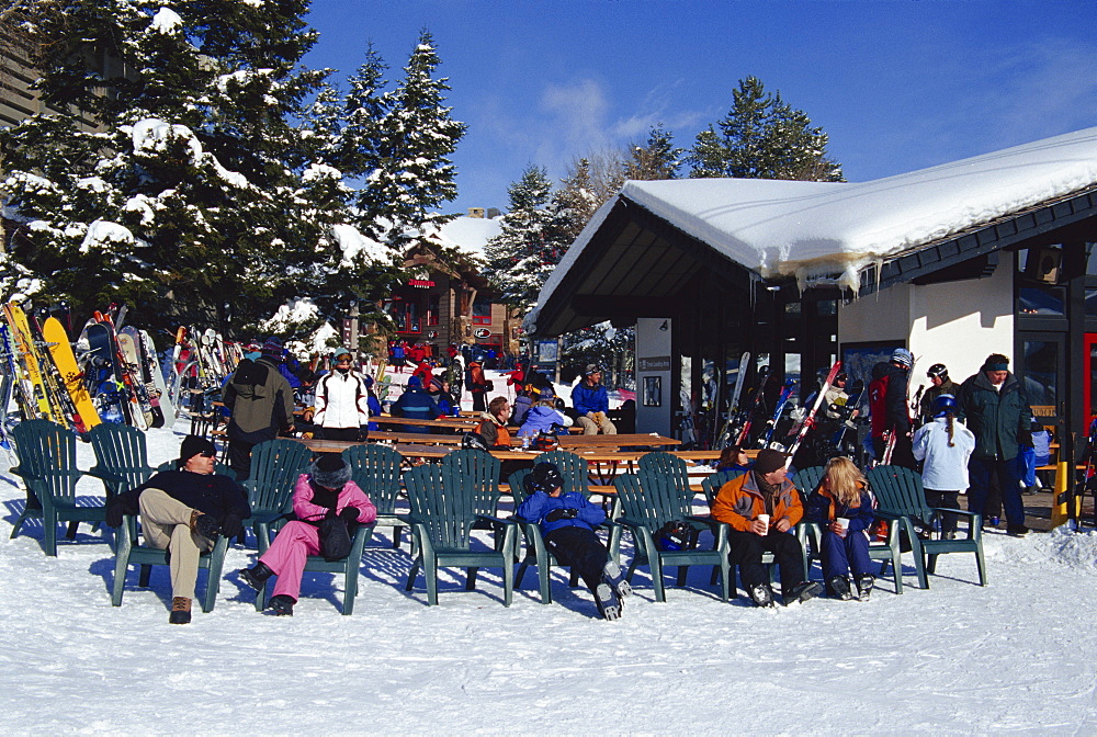 Teton Village Ski Resort, Jackson Hole, Grand Teton National Park, Wyoming, United States of America, North America