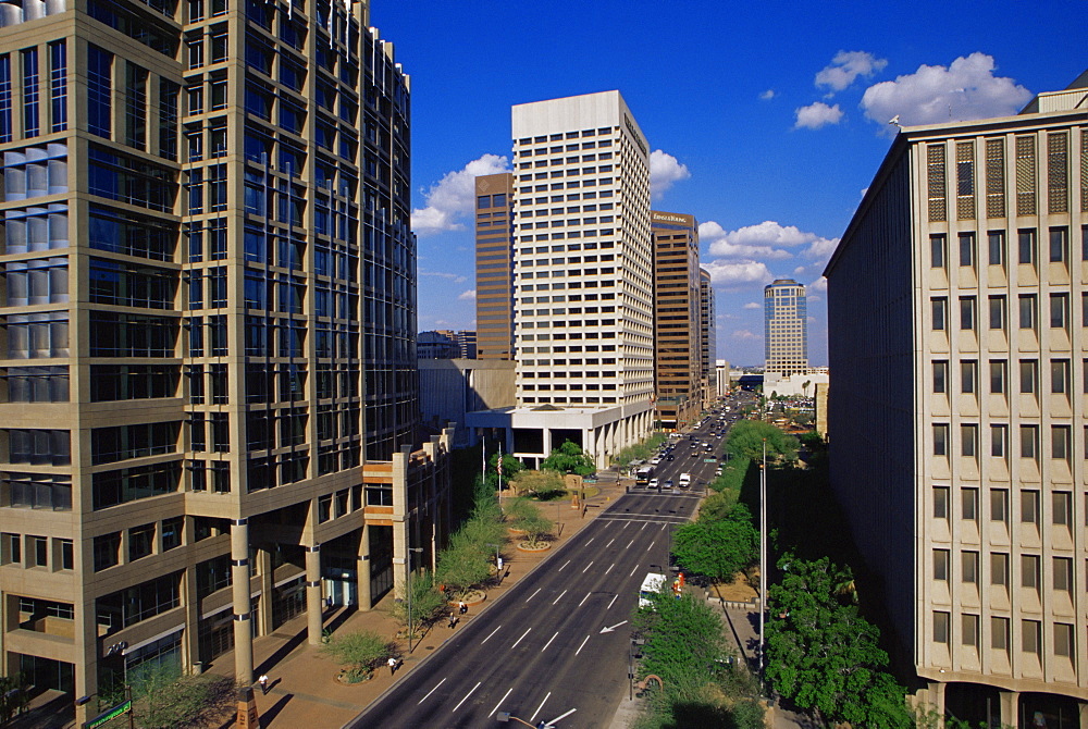 Washington Street, Phoenix, Arizona, United States of America, North America