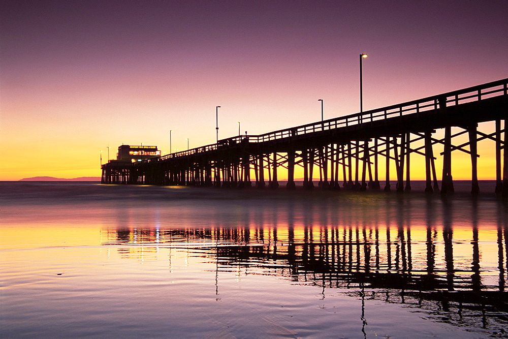 Newport Beach pier, Orange County, southern California, California, United States of America, North America