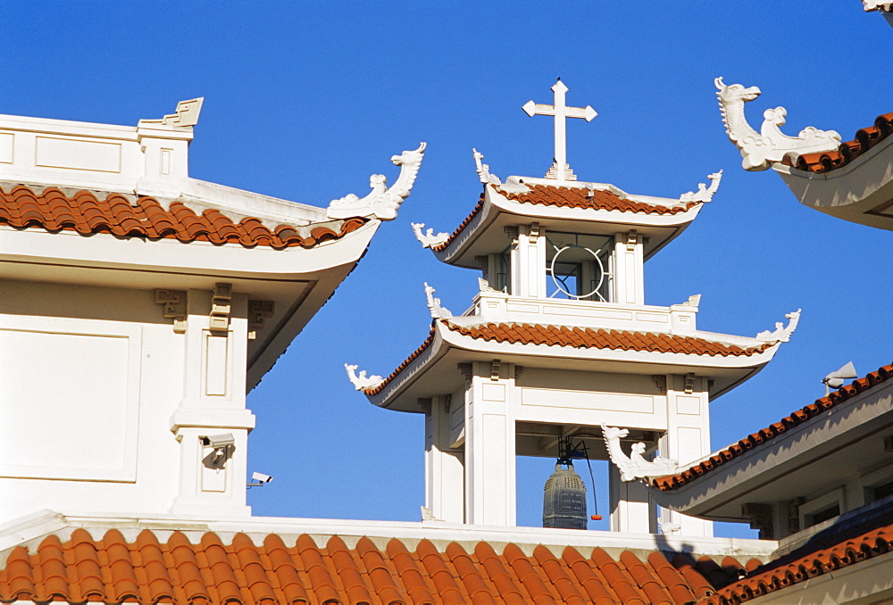 Detail of Vietnamese Catholic Center, Santa Ana, Orange County, California, United States of America, North America