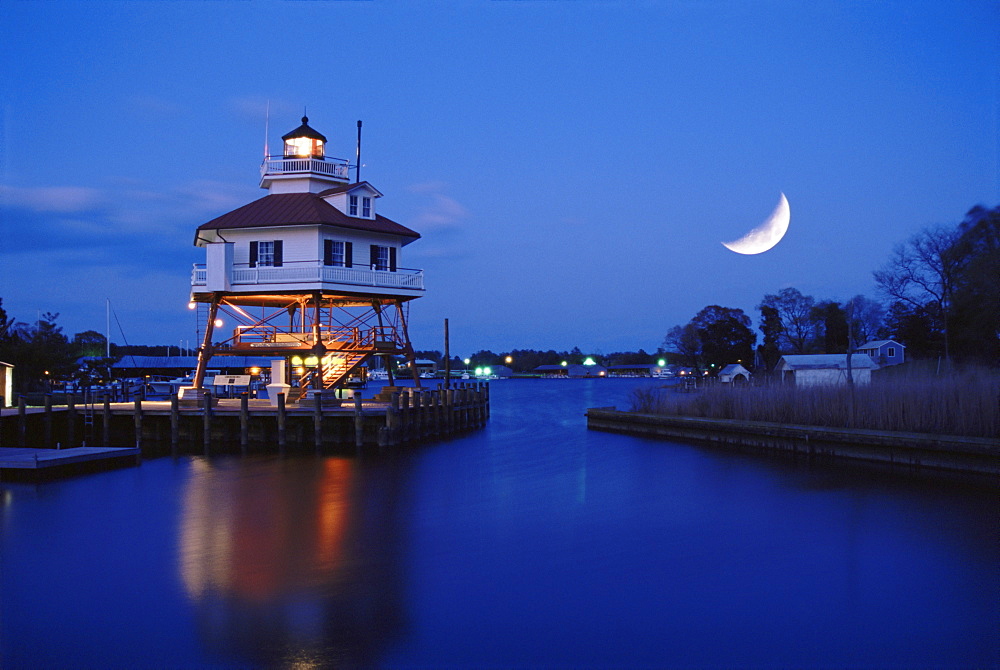 Drum Point Lighthouse, Calvert Marine Museum, Solomons, Maryland, United States of America, North America