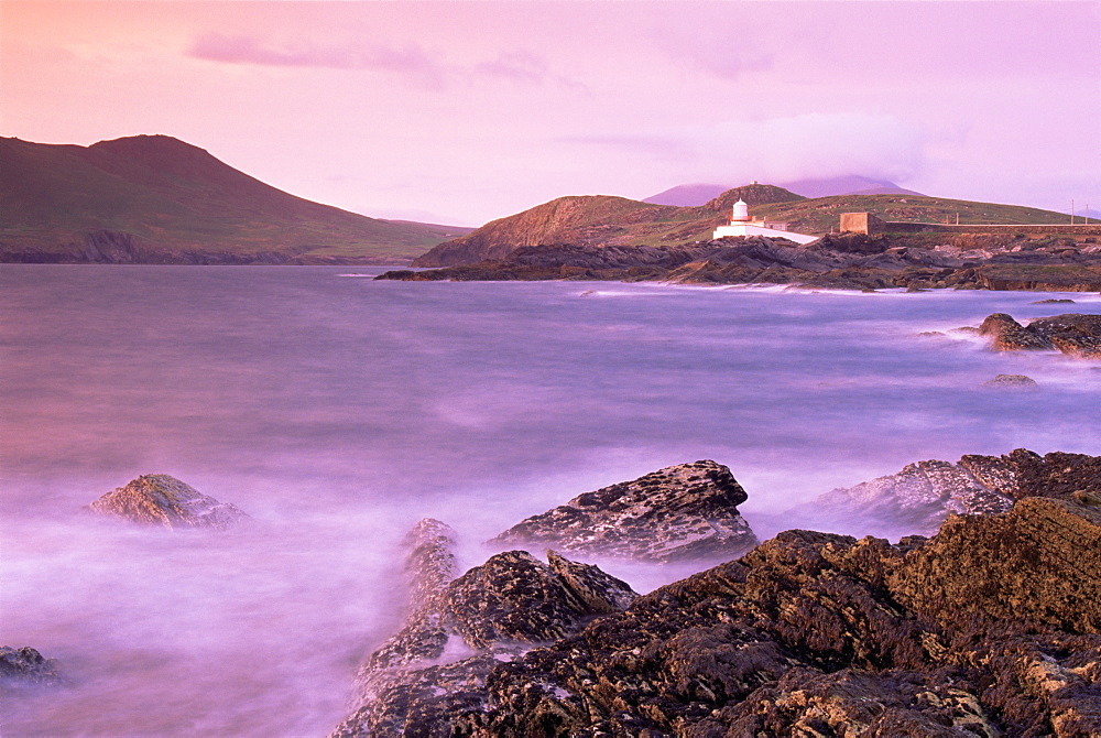 Cromwell Point lighthouse, Valentia Island, County Kerry, Munster, Republic of Ireland, Europe