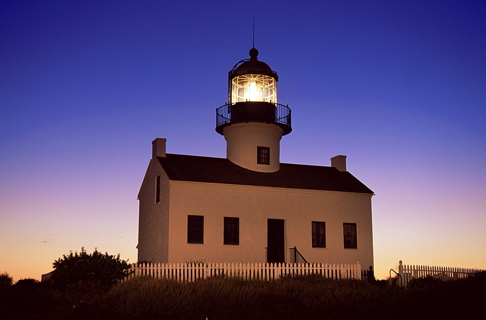 Old Point Loma light, Cabrillo National Monument, San Diego, California, United States of America, North America