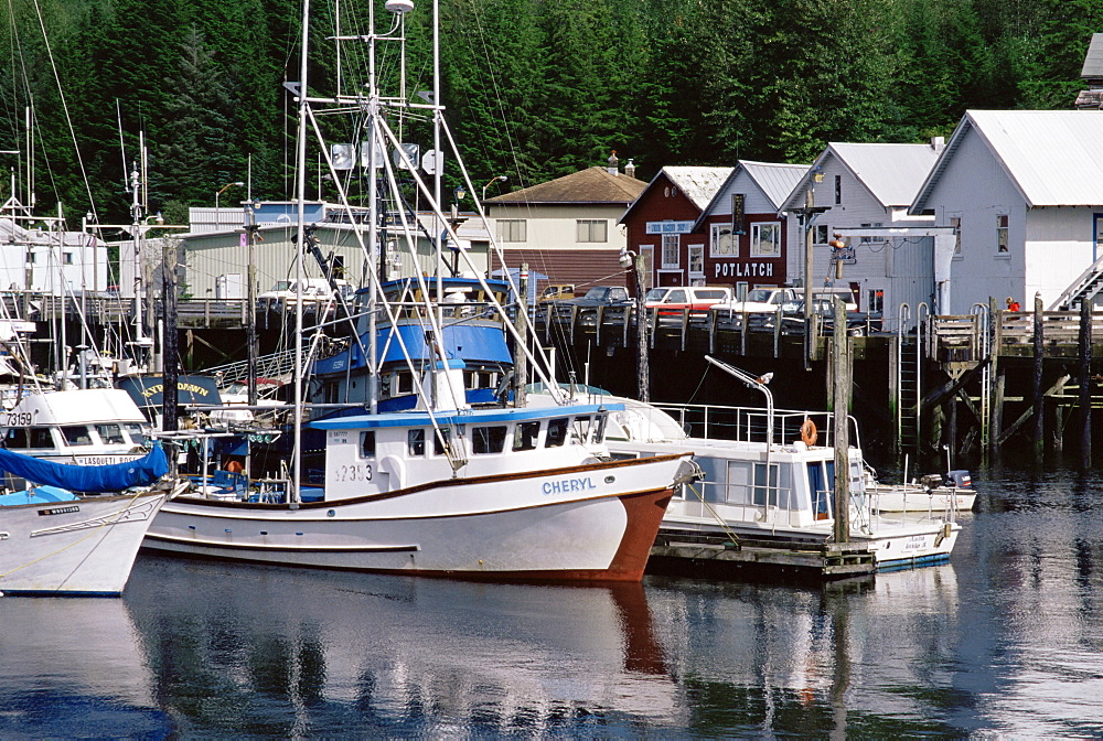 Thomas Basin boat harbor, Ketchikan, Alaska, United States of America, North America