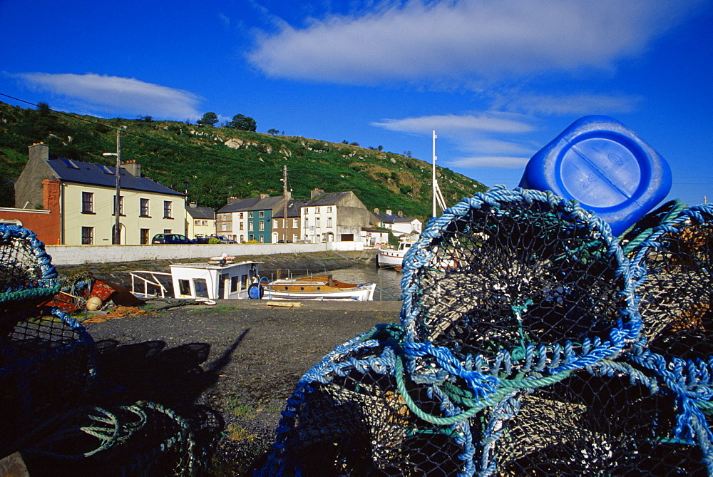 Lobster pots, Passage East village, County Waterford, Munster, Republic of Ireland, Europe