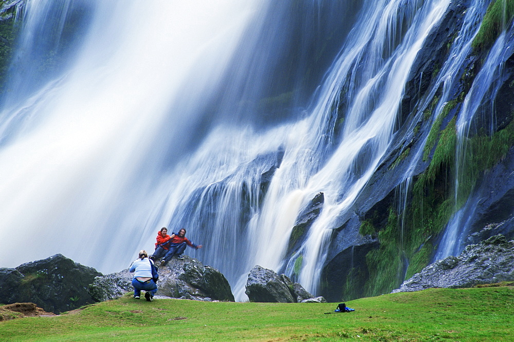 Powerscourt waterfall, County Wicklow, Leinster, Republic of Ireland, Europe