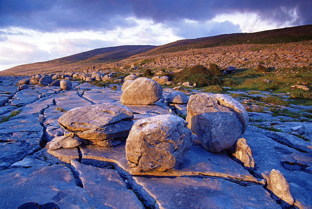 Rock formations, The Burren, County Clare, Munster, Republic of Ireland, Europe